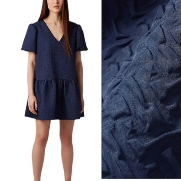 Hudson North|  Easy V-Neck Mini Dress - Picture 1 of 12